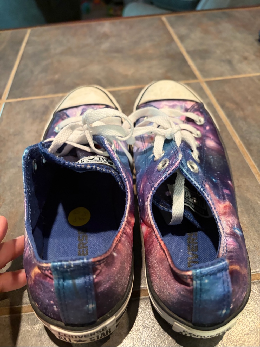 Converse Low-Top Sneakers - Purple Galaxy Print - Picture 8 of 10